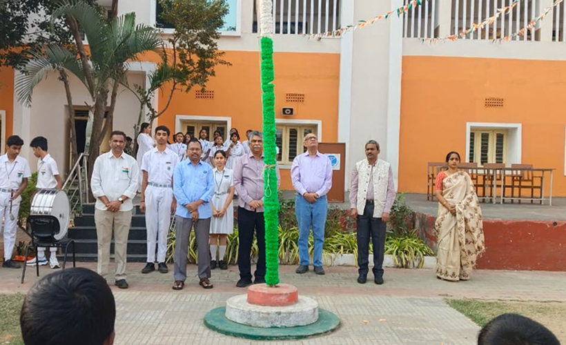 77th Republic Day unfurled our Great Indian Flag in our Green City School