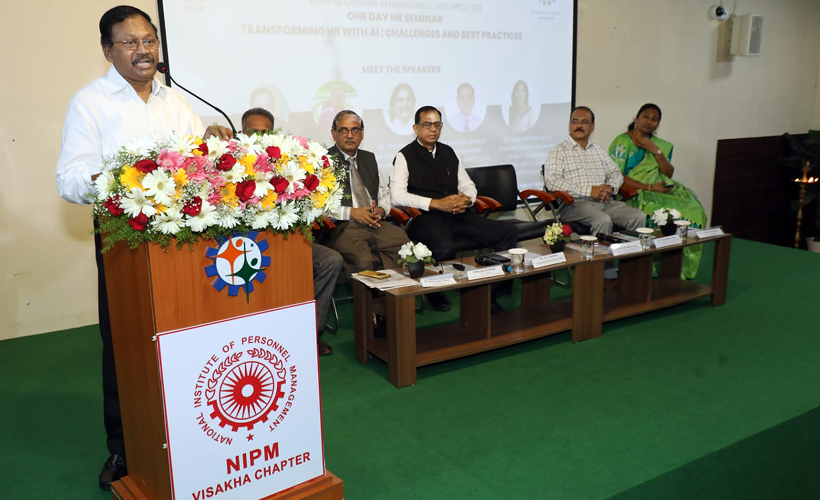 NIPM Vizag Chapter Seminar on 20th Sep delivered a talk  on "AI in HR